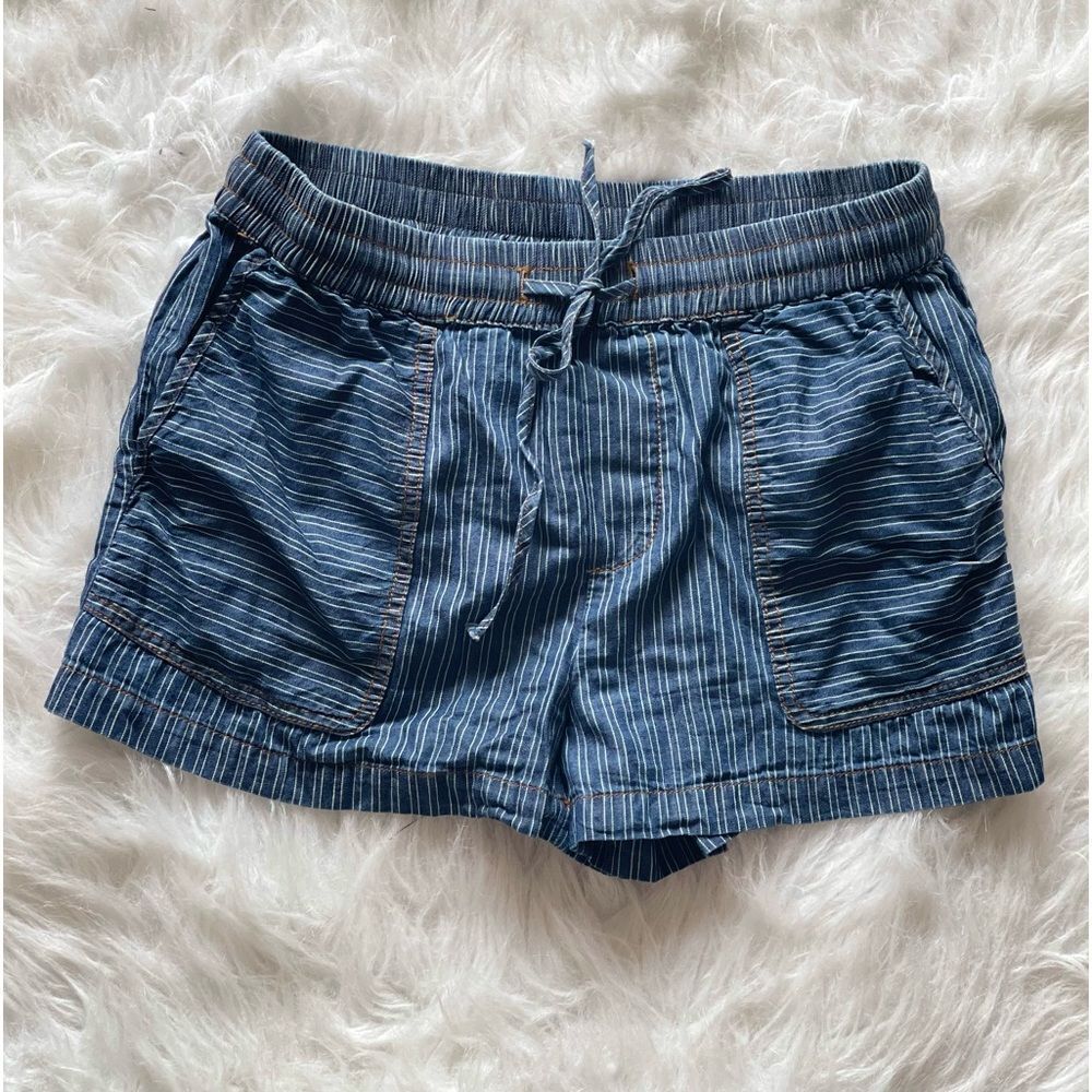 Elastic Waistband Denim Drawstring Shorts 👖⭐️
